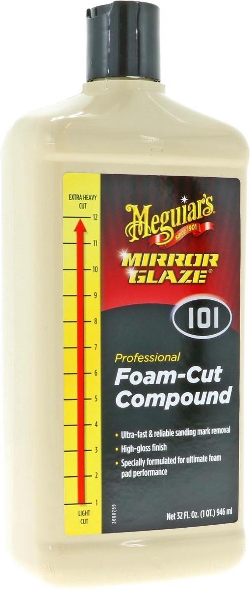 Meguiar's Mirror Glaze Foam Cut Compound - Polijstpasta
