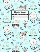 Blank Sheet Music Notebook