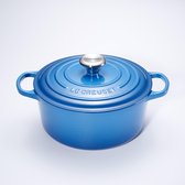 Le Creuset Signature Braadpan - 4,2 l - 24 cm - Marseille Blauw