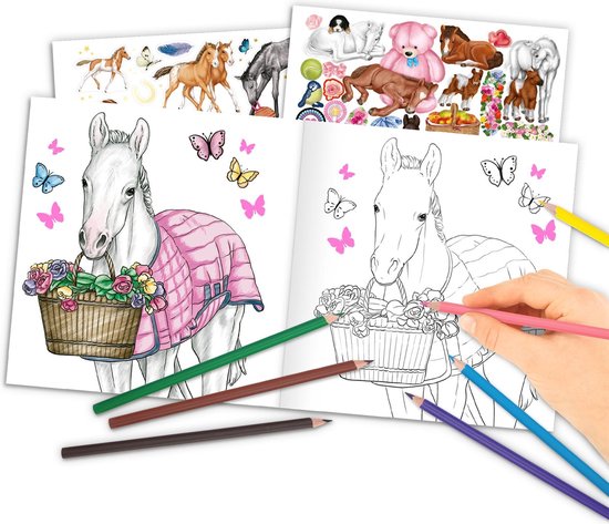 Miss Melody Create your Baby Pony kleur/stickerboek - Depesche
