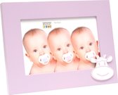 Deknudt Frames Fotolijst baby, roze met koemotief, hout