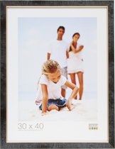 Deknudt Frames fotolijst S45DB2 - zwart met biesje - foto 24x30 cm