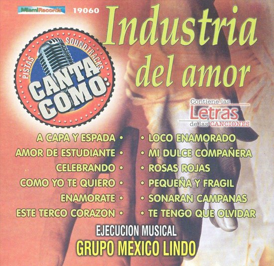 Canta Como Industria Del Amor, Karaoke CD (album) Muziek bol