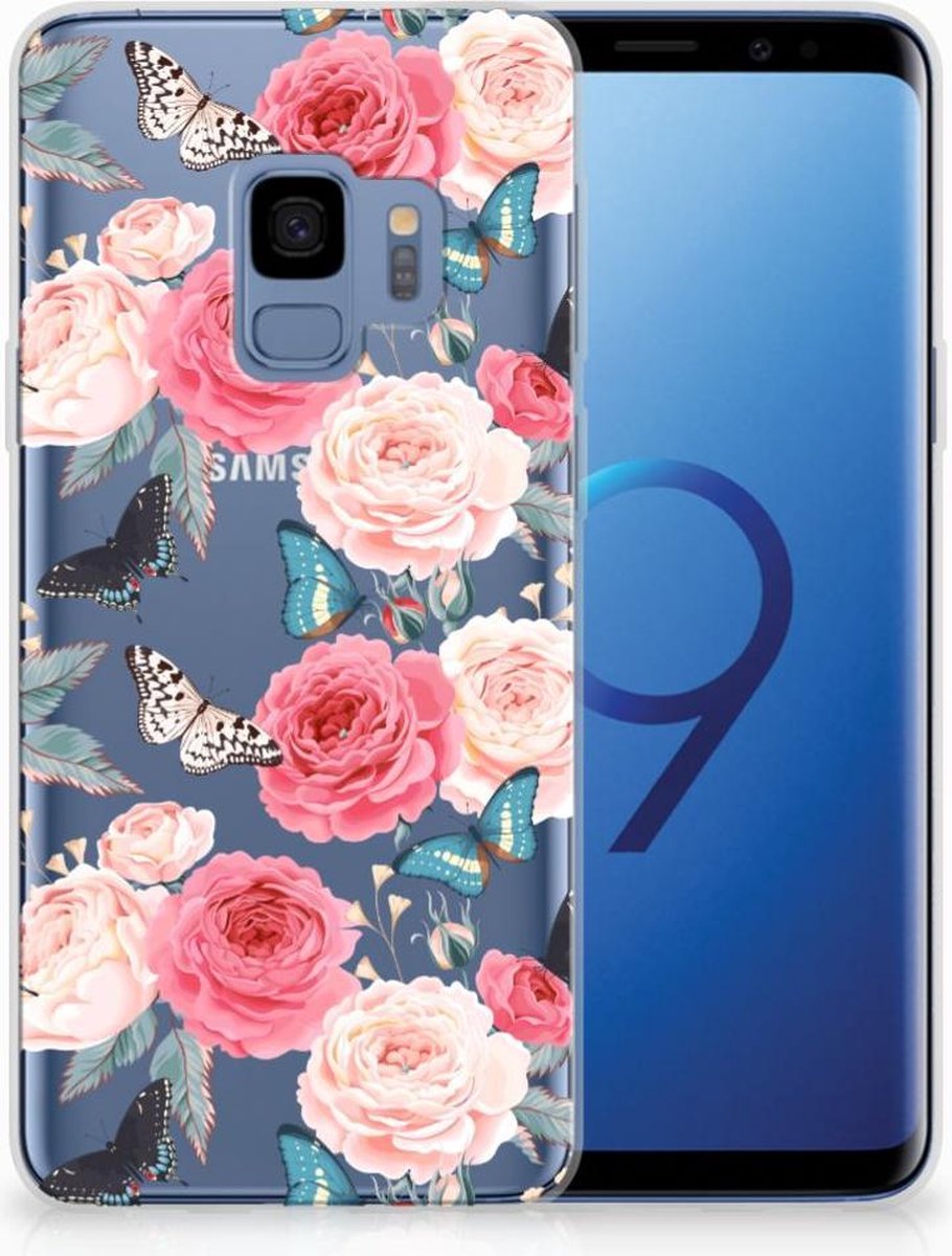 Samsung Galaxy S9 TPU Case Butterfly Roses