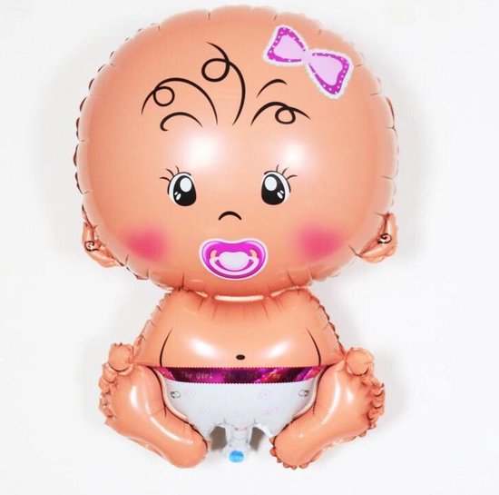 Geboorte Cadeau Meisje - Babyshower Versiering - Baby Shower Folie Balonnen - Helium