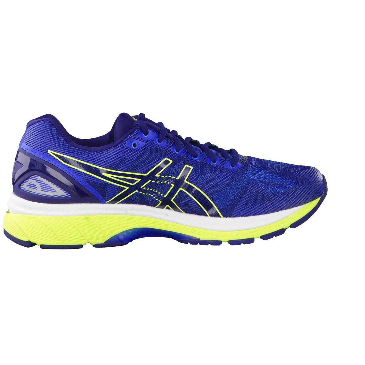 Asics Gel-Nimbus 19 Hardloopschoenen - Maat 47 - Mannen - blauw/geel |  bol.com