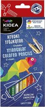 Kidea Crayons Triangular 12 pièces