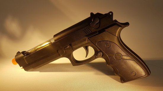 Pistool - Magnum - strakke Gun - 27 cm -met licht en geluid - SPEELGOED  -ZIE FILMPJE -... | bol.com