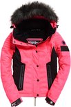 Superdry Luxe Snow Puffer Wintersportjas - Maat S - Vrouwen - roze/ zwart |  bol.com