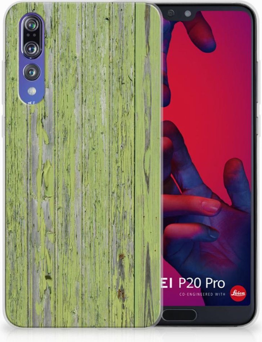 Huawei P20 Pro Bumper Hoesje Green Wood