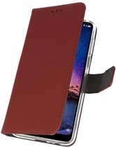 Booktype Telefoonhoesjes - Bookcase Hoesje - Wallet Case - Geschikt voor XiaoMi Redmi Note 6 Pro - Bruin