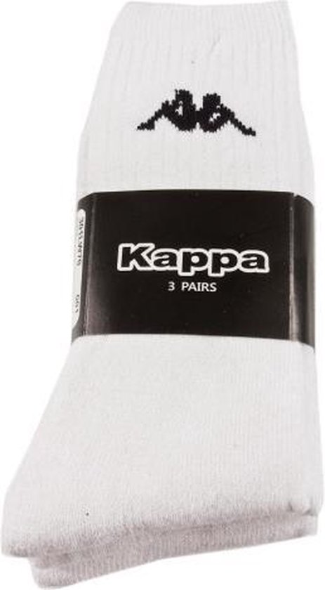 Kappa 3-pak sokken wit maat 35-38 | bol.com