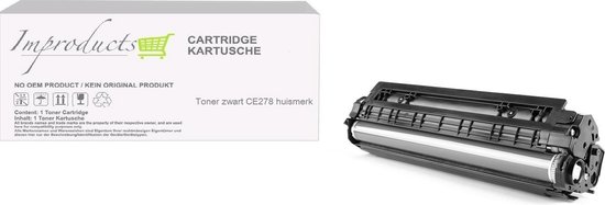 Improducts® Toner - Alternatief Hp 78A (CE278A) toner zwart XL inhoud