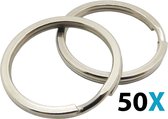 50 STUKS - Design Sleutelringen - sleutelhanger ringen - sleutel - ringen - sleutelhanger split ringen - splitringen set - sleutel hanger - sleutel ring - ringetjes