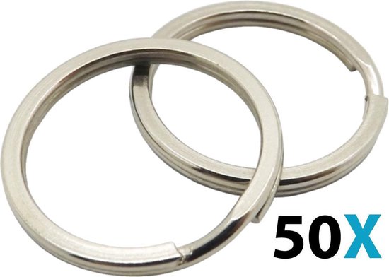 50 STUKS - Design - sleutelhanger ringen - sleutel - ringen -... |