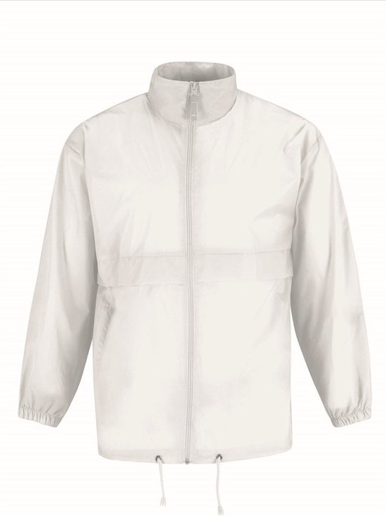 Heren regenkleding - Sirocco windjas/regenjas in het wit - volwassenen XL (54) wit
