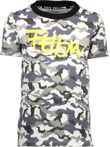 Moodstreet Jongens T-shirt Camo - Zwart - Maat 104
