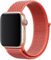 KELERINO. Nylon bandje - bandje geschikt voor Apple Watch Series 1/2/3/4 (38&40mm) - Nectarine