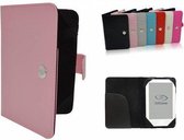 Pocketbook Touch Lux 2 Book Cover, e-Reader Bescherm Hoes / Case, Roze, merk i12Cover
