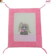 Steff konijntje roze "Rabbit" - parktapijt - boxkleed - 95x75 cm