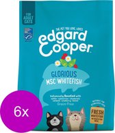 Edgard & Cooper Verse MSC-witvis Brok - Voor volwassen katten - Kattenvoer - 6 x 300g