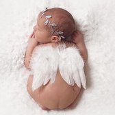 Baby engelen vleugels wit | Wings baby | Baby fotoshoot |inclusief hoofdbandje