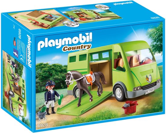 PLAYMOBIL 6928 - Country - Cavalier avec Van et Cheval | bol