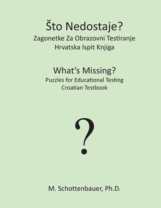Sto Nedostaje? Zagonetke Za Obrazovni Testiranje - cover
