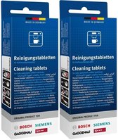 Bosch/Siemens Reinigingstabletten voor volautomaten - 2 pakjes