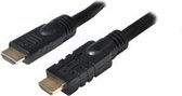 LogiLink CHA0025, 25 m, HDMI Type A (Standard), HDMI Type A (Standard), 4096 x 2016 pixels, Noir