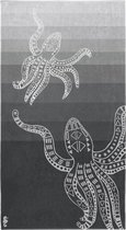 Bol.com Seahorse Octopus - Strandlaken - 100 x 180 cm - Grey aanbieding