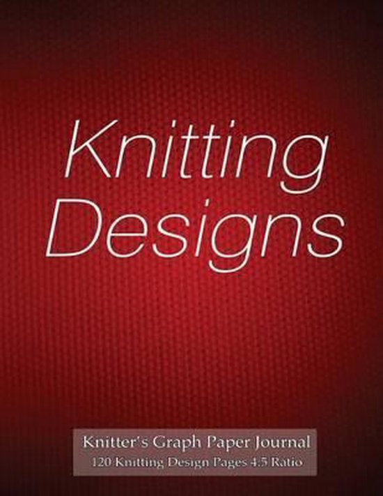 Knitter's Graph Paper Journal 120 Knitting Design Pages 4