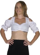 Korte Oktorbefest blouse voor onder een dirndl - Beiers bloesje maat 34/36