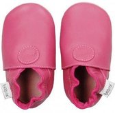 Bobux babyslofjes classic dot cerise - maatS -3/9 maanden