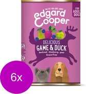 6x Edgard & Cooper Blik Vers Vlees Wild - Eend 400 gr