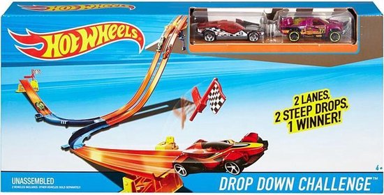 Hot Wheels Drop Down Challenge - inclusief 2 auto's