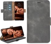 Bouletta - Samsung Galaxy S9 Lederen BookCase hoesje (Antic Grey)