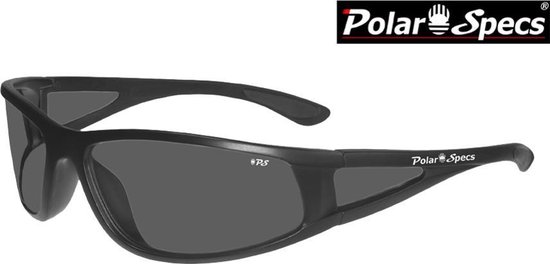 Polar Specs® Polariserende Zonnebril Full Wrap PS9027 – Mat Black – Polarized Black – Medium – Unisex