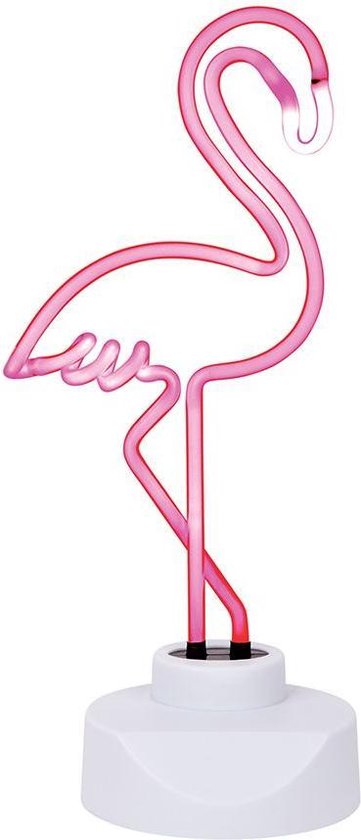 gisteren Bij Laatste Neon Flamingo Lamp Neonverlichting Roze | bol.com