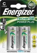 4x Energizer herlaadbare batterijen Power Plus C, blister a 2 stuks