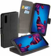 MP case Zwart bookcase style Huawei P20 wallet case hoesje