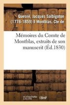 M�moires Du Comte de Montblas, Extraits de Son Manuscrit