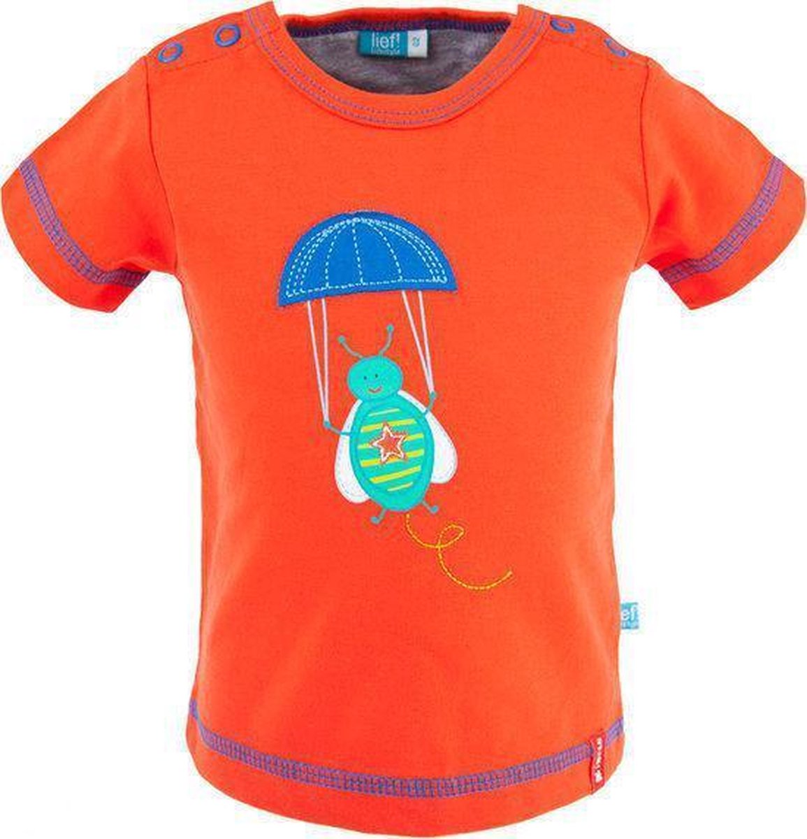 lief! Jongens T-shirt - Grenadine - Maat 62