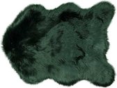 Unique Living | Floormat fake fur 60x90cm dark green