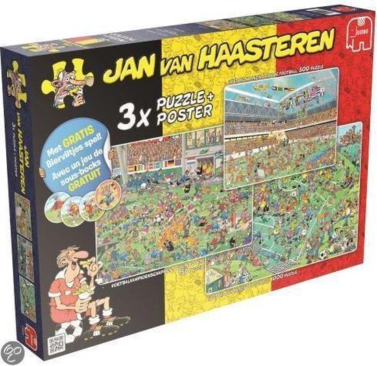 Jan van Haasteren WK Voetbal 3in1 Belgie puzzel - 1000 stukjes | bol.com