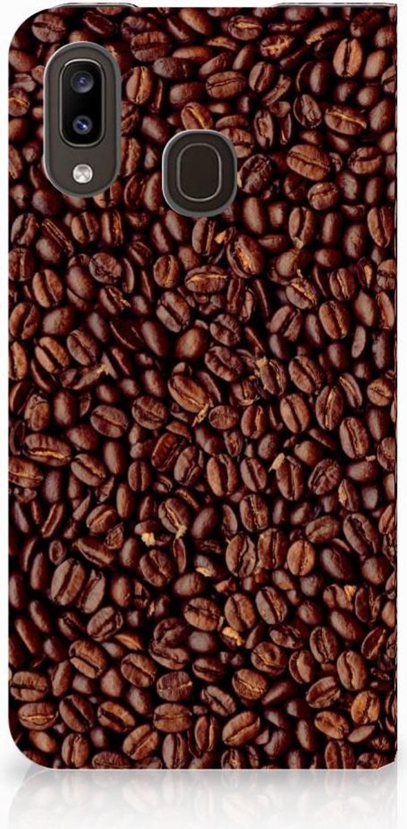Samsung Galaxy A30 Flip Style Cover Koffiebonen