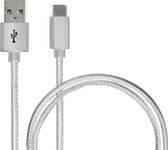 Ksix BXCUCP02 USB-kabel 1 m USB A USB C Wit