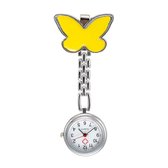 Verpleegster horloge vlinder - Geel