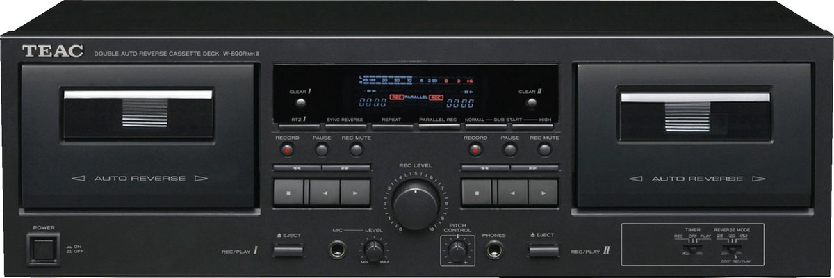 Teac W-890R dubbel cassettedeck Blk | bol