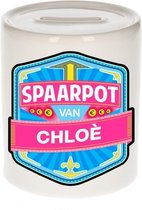 Kinder spaarpot voor Chloe - keramiek - naam spaarpotten